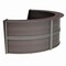Linea Italia Reception Desk 71 in D X 46 in H, 11.9 ft W X Thermofused Laminate, Mocha ZUT297 - alternate 7